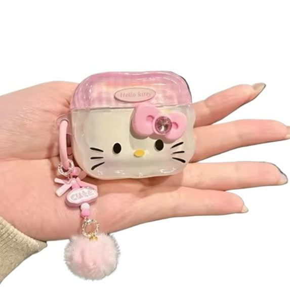 Cute Protective Case for Apple AirPods 1 2 3 4 Bluetooth Earphone Case, Suitable for AirPods Pro 2 Case, with Keychain