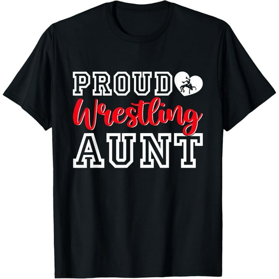 Cute Proud Wrestling Aunt Mother's Day Christmas T-Shirt Shirts