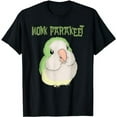 thumbnail image 1 of Cute Puffy Monk Parakeet Quaker Parrot Bird Lover T-Shirt, 1 of 5