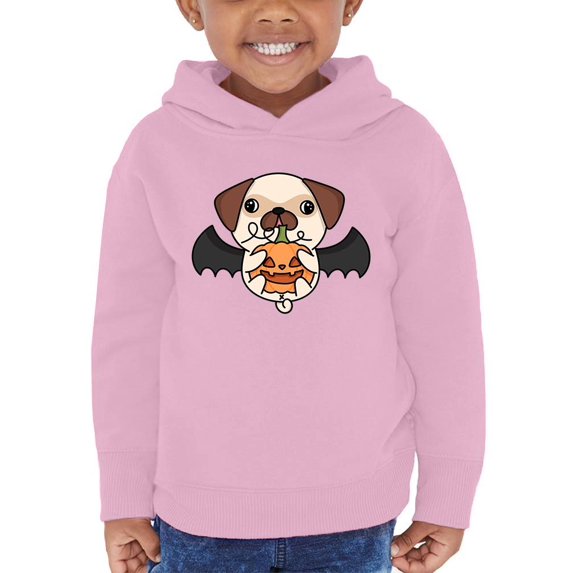 Cute Pug Bat Costume Hoodie Toddler -Image by Shutterstock, 4 Toddler