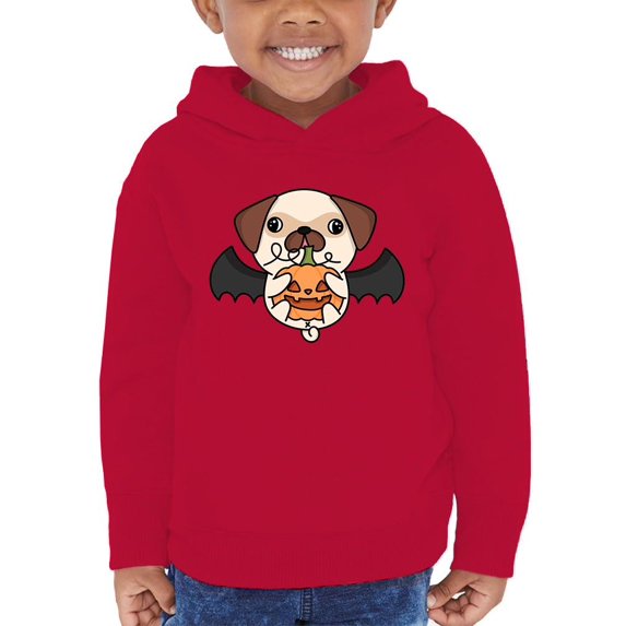 Cute Pug Bat Costume Hoodie Toddler -Image by Shutterstock, 4 Toddler
