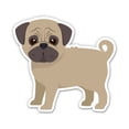 thumbnail image 1 of Cute Pug Doggy - 8" Vinyl Sticker - For Car Laptop I-Pad - Waterproof Decal, 1 of 1