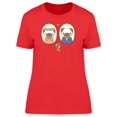 thumbnail image 1 of Cute Pug Dogs In Love Tee Women's -Image by Shutterstock, 1 of 2