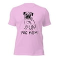 thumbnail image 1 of Cute Pug Mom T-Shirt, Funny Dog Lover Gift, Pet Owner Tee (Lilac, S), 1 of 1