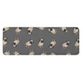 thumbnail image 1 of Cute Pug Puppies Kitchen Rug Mat,Kitchen Runner Rugs Non Skid Washable,Decorative Kitchen Floor Mats for Kitchen,Sink,Laundry,17"x47.2", 1 of 7