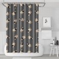 thumbnail image 1 of Cute Pug Puppies Shower Curtain 72"x72" ,Bathroom Decorative Shower Curtains Set with 12 Hooks,Modern Waterproof Washable Shower Curtain, 1 of 6