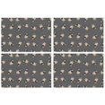 thumbnail image 1 of Cute Pug Puppies Summer Placemats Table Placemats Set Of 4-Linen Kitchen Washable Placemats Table Mats 11.8"x17.7"Non-Slip Heat Resistant, 1 of 6