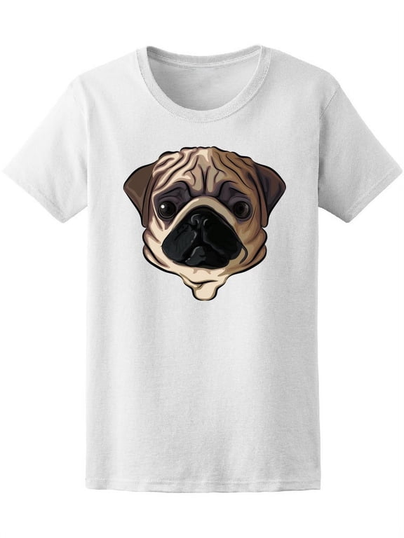 Cute Pug T-Shirt Men -Image by Shutterstock, Male Large