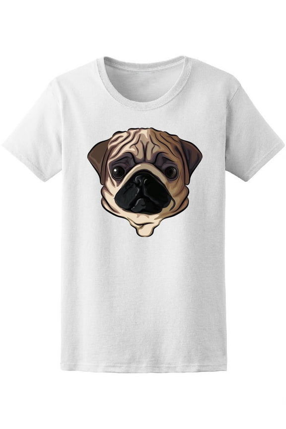 Cute Pug T-Shirt Men -Image by Shutterstock, Male Large