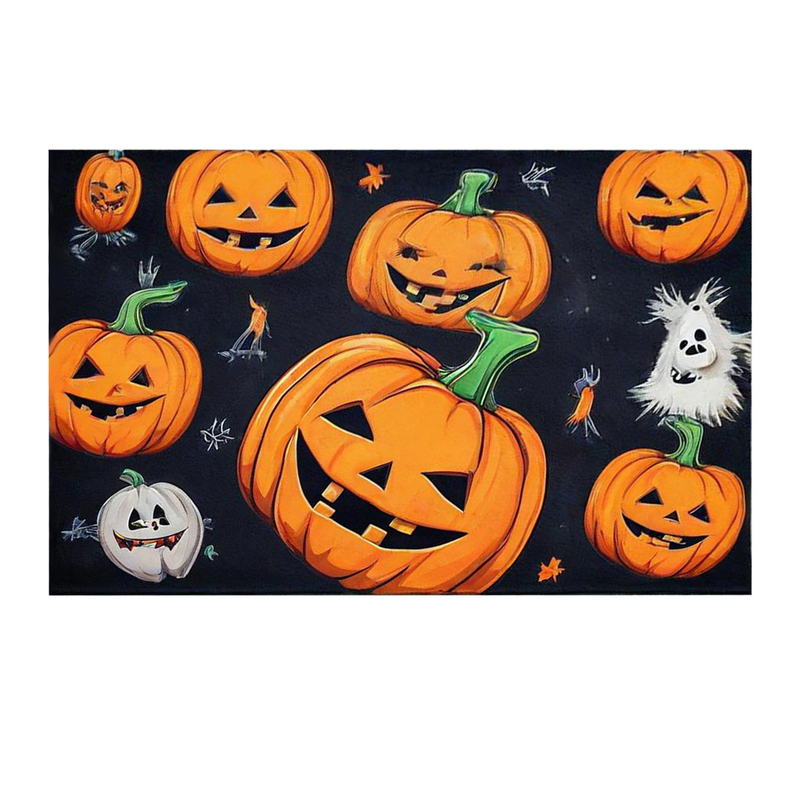 Cute Pumpkin Fall Bath Mat, Fall Bathroom Rugs, Fall Bathroom Mat ...