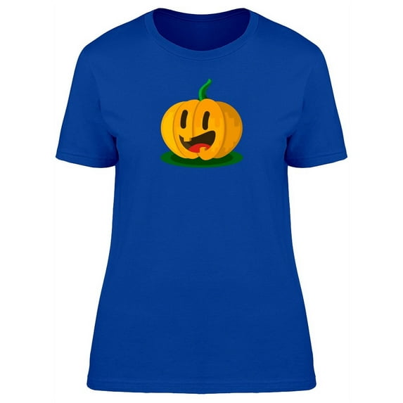 Cute Pumpkin Halloween Cartoon T-Shirt Women -Image by Shutterstock, Female x-Large