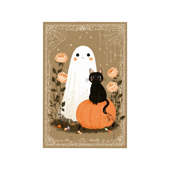 Cute Pumpkin Halloween Greeting Cards Set With Envelopes For Holiday Party Gift Giving And Seasonal Wishes , 1pcs, E