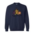 thumbnail image 1 of Cute Pumpkin Happy Fall Y'all Unisex Adult Long Sleeve Crewneck Sweatshirt-Navy-medium, 1 of 4