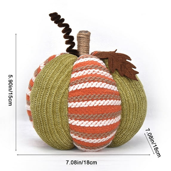 Cute Pumpkin Shaped Throw Pillow | Soft Decorative Cushion for Fall | Thanksgiving and Halloween Home Decor Accent