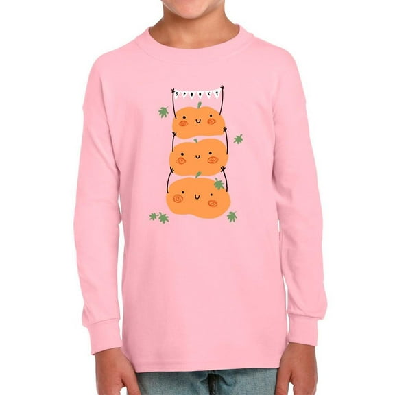 Cute Pumpkin Stack Long Sleeve Toddler -Image by Shutterstock,  3 Toddler