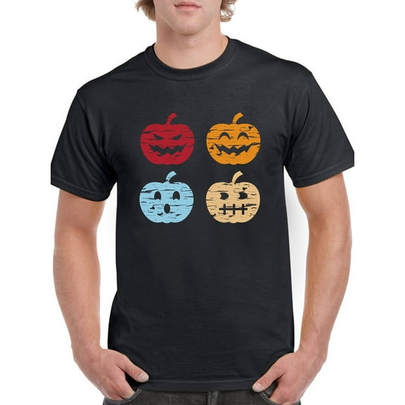 Cute Pumpkins T-Shirt Men -GoatDeals Designs, Male XX-Large