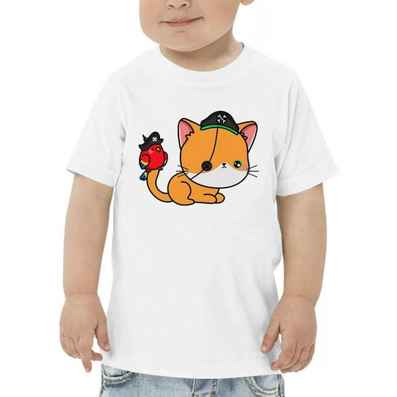 Cute Pumpkitty In Pirate Costume T-Shirt Toddler -Image by Shutterstock, 5 Toddler