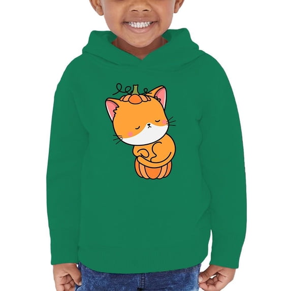 Cute Pumpkitty Pumpkin Costume Hoodie Toddler -Image by Shutterstock, 5 Toddler