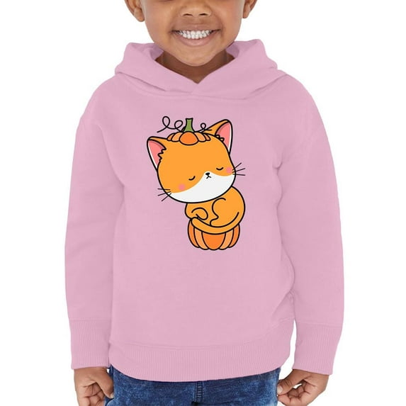Cute Pumpkitty Pumpkin Costume Hoodie Toddler -Image by Shutterstock, 5 Toddler