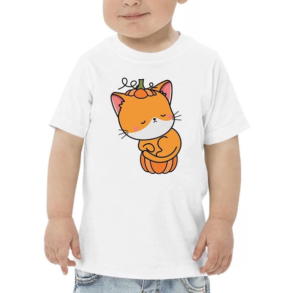 Cute Pumpkitty. Pumpkin Costume T-Shirt Toddler -Image by Shutterstock, 4 Toddler