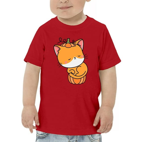 Cute Pumpkitty. Pumpkin Costume T-Shirt Toddler -Image by Shutterstock, 4 Toddler