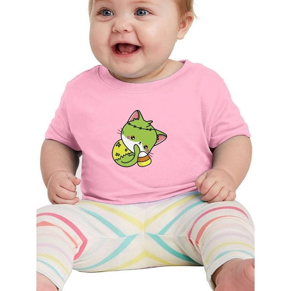 Cute Pumpkitty Zombie Costume T-Shirt Infant -Image by Shutterstock, 6 Months