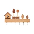 thumbnail image 1 of Cute Punch-free Key Hook, Wall-mounted Wooden Storage Rack, Durable Key Holder, Entryway Decor, Easy Install, Home Organization Solution, Elegant Design, 1 of 7