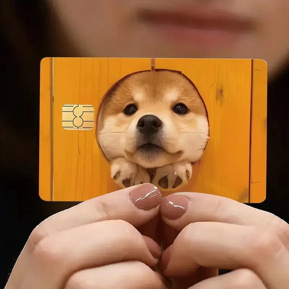Cute Punny Credit Debit Card Stickers Cover,4 Pack
