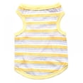 thumbnail image 1 of Cute Puppy Cat Kitten T-shirt Vest Summer Pet Dog Cat Clothes Stripe Print Dog Shirts Apparel, 1 of 6