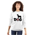 thumbnail image 1 of Cute Puppy Dog Animal Paw Print Women Crewneck Sweatshirt Brisco Brands X, 1 of 6