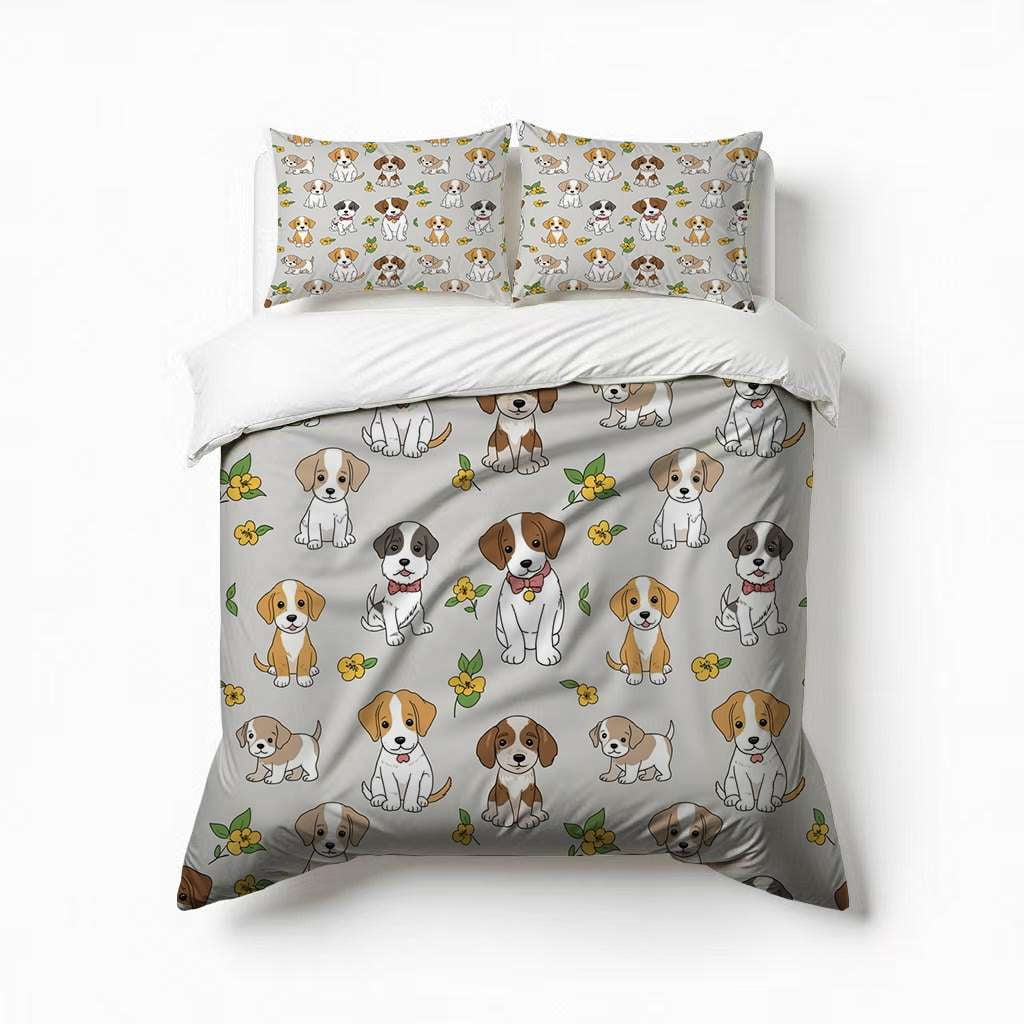 Happy Dogs Quilted Washer and Dryer Cover NCU0DDK1307