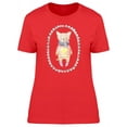 thumbnail image 1 of Cute Puppy Oval Frame T-Shirt Women -Image by Shutterstock, Female XX-Large, 1 of 2