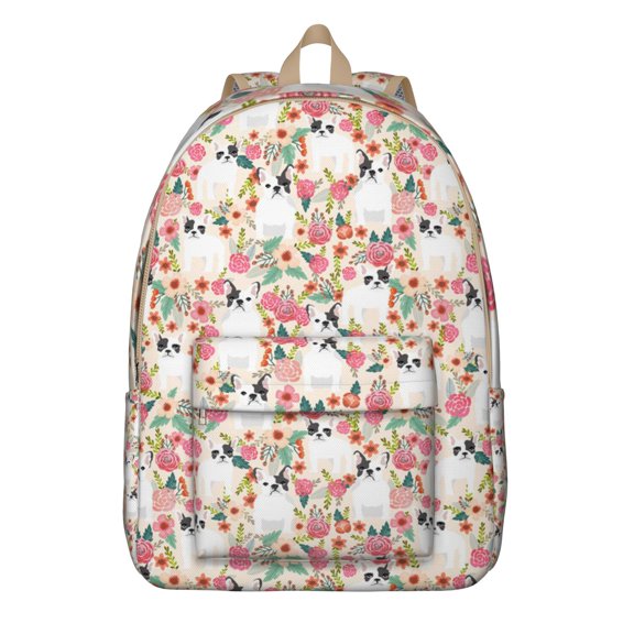 Cute Puppy Pattern Backpack, Durable Laptop Bag with Cartoon Dog Print and Adorable Paw Print Design