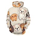 thumbnail image 1 of Cute Puppy Pattern Design 3D Print Hoodie Men Women Autumn Thin Pullover Sweatshirt Vintage Streetwear Tops, 1 of 6