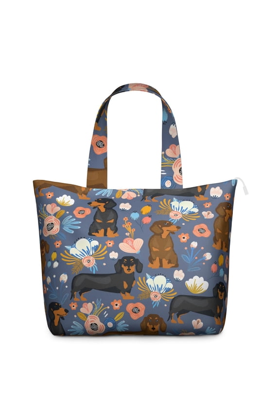 Cute Puppy Pattern Duffel Bag, Lightweight Travel Tote, Dog Print Design for Daily Use and Weekend Trips