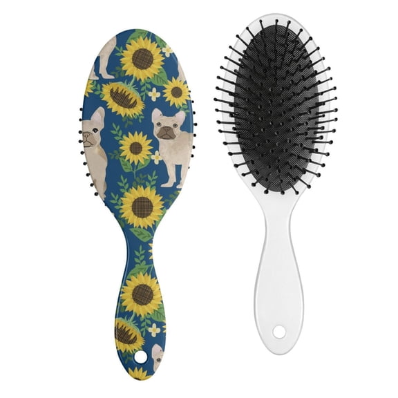 Cute Puppy Pattern Paddle Brush - Minimizes Pulling & Breakage