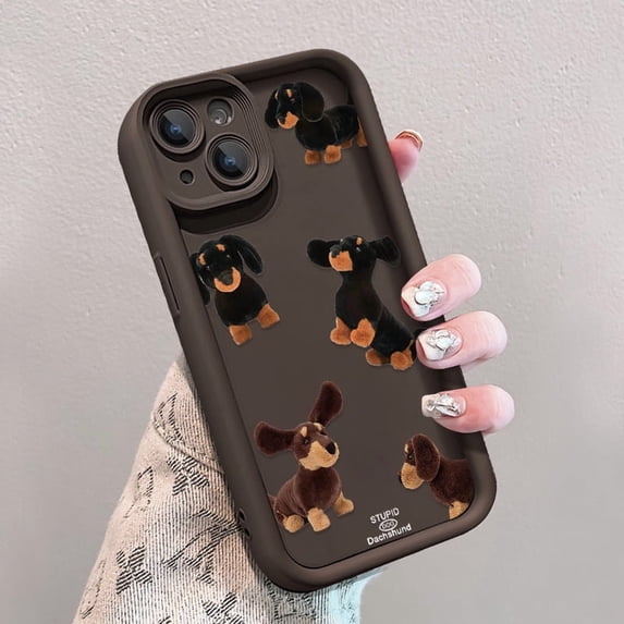 Cute Puppy Pattern Phone Case for Samsung Galaxy S26 Plus, Shockproof Anti-Vibration Protective Cover Compatible with Samsung Galaxy S26 Plus
