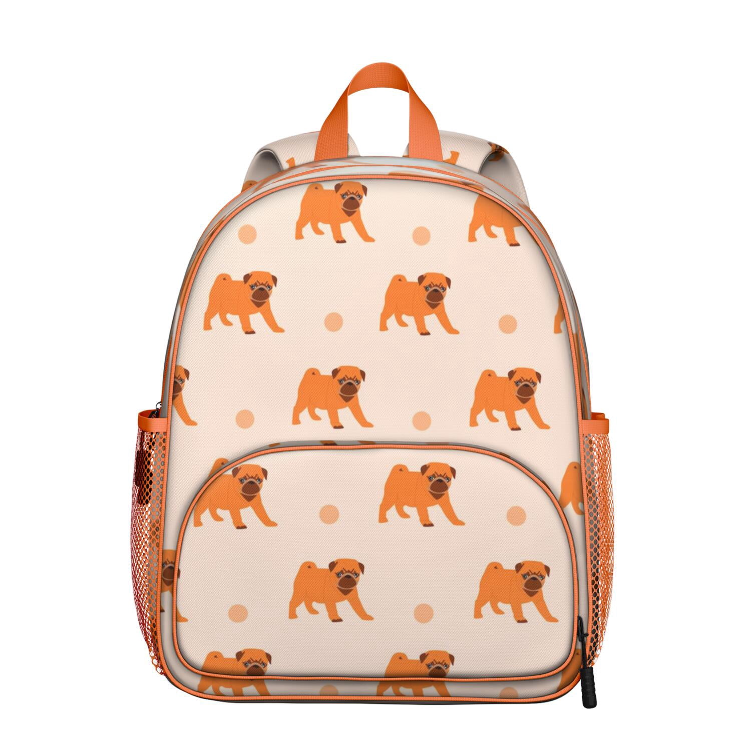 Cute Puppy Pattern Student Backpack – Adorable Dog Paw Print with Bone ...