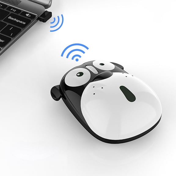 Cute Puppy Shaped Rechargeable Wireless Mouse, 2.4G Silent Mute Button Computer Mouse, 200 Days Long Standby Plug And Play Portable Mouse For Desktop Laptop Tablet Office Daily Use