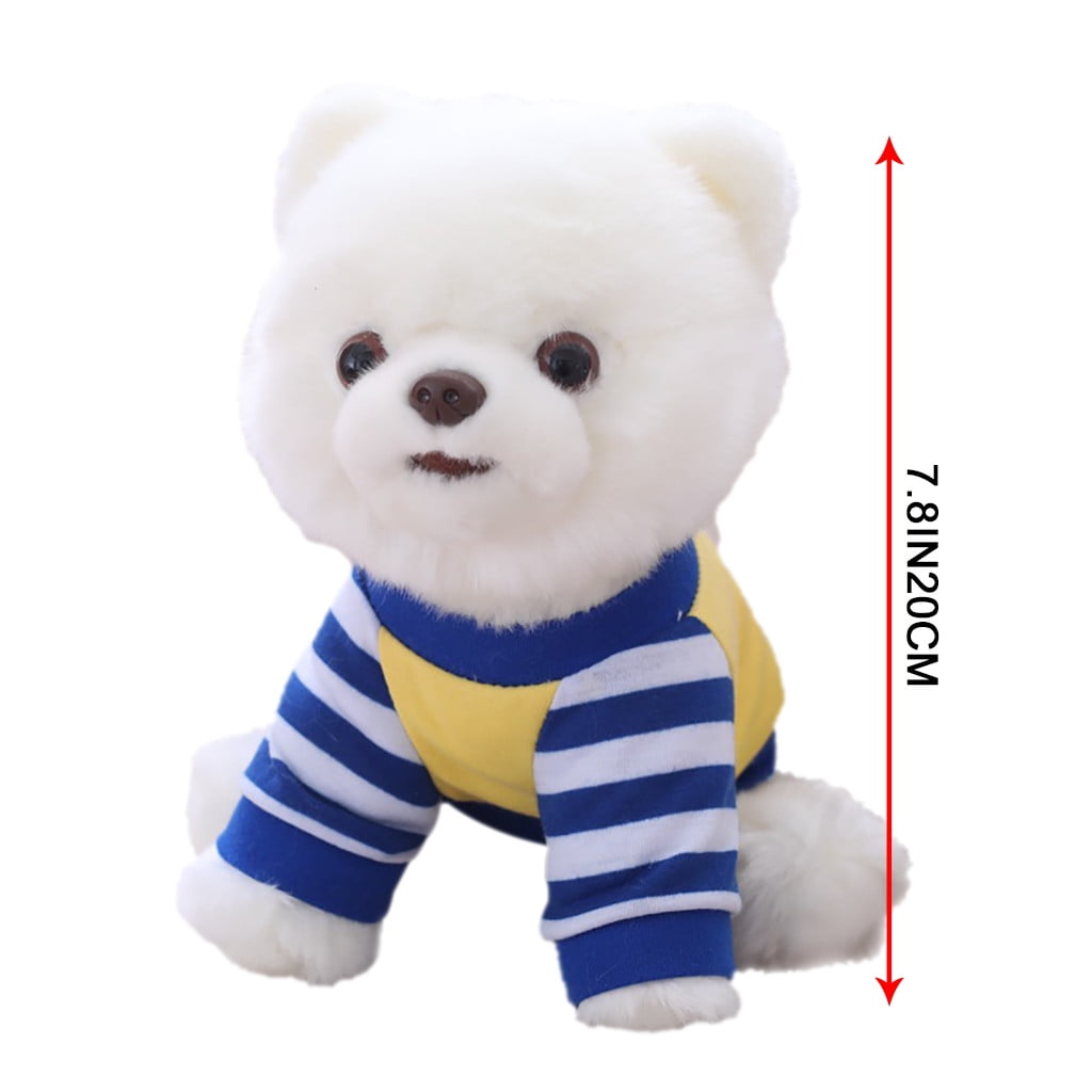 Cute Fragrant Puff Dog Plush Toy - Smiling White Dog Doll