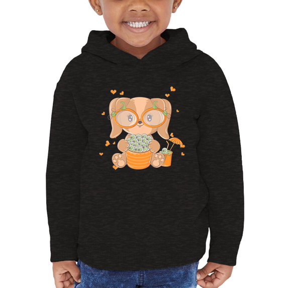Cute Puppy W Gummy Eyes Hoodie Toddler -Image by Shutterstock, 4 Toddler