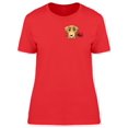 thumbnail image 1 of Cute Puppy With A Rose T-Shirt Women -Image by Shutterstock, Female x-Large, 1 of 2