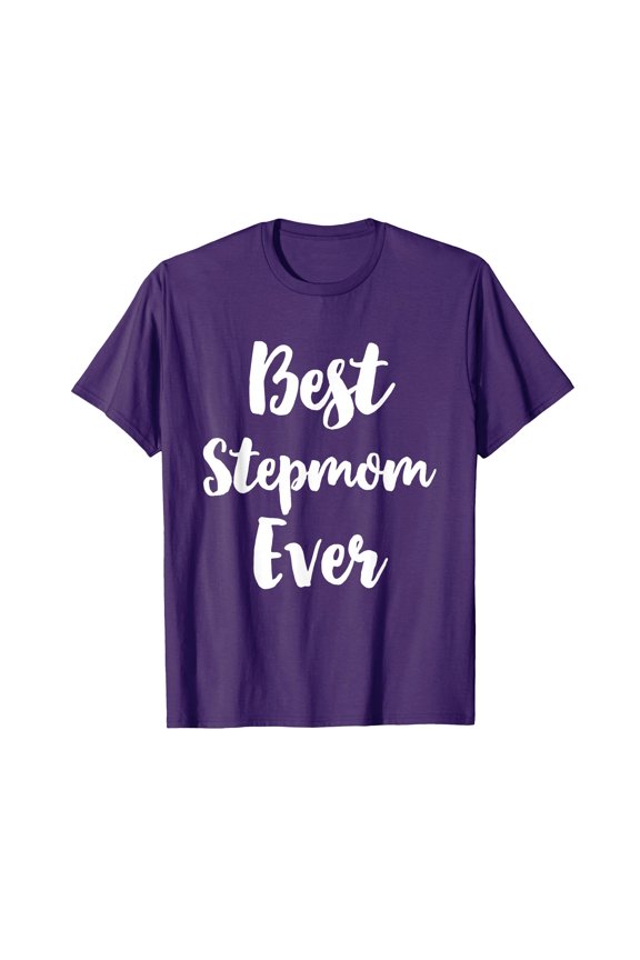 Cute Purple Best Stepmom Ever T-Shirt for Family Appreciation