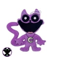 thumbnail image 1 of Cute Purple Cat Luminous Plush Toys,Cartoon Stuffed Animals Doll,Big Mouth Fox/Axolotl Smile Monster Plushies,Gift for Fans and Kids, 1 of 7
