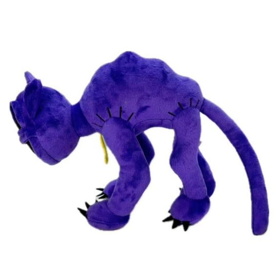 Cute Purple Cat Plush Toy,Cartoon Stuffed Animals Doll,Long Tail and Big Mouth Monster Plushies,Gift for Fans and Kids