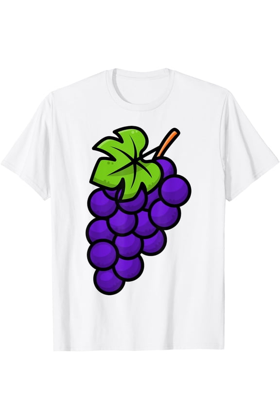 Cute Purple Grapes Costume For Kids and Toddlers T-ShirtMen's and women's pure cotton short-sleeved shirts