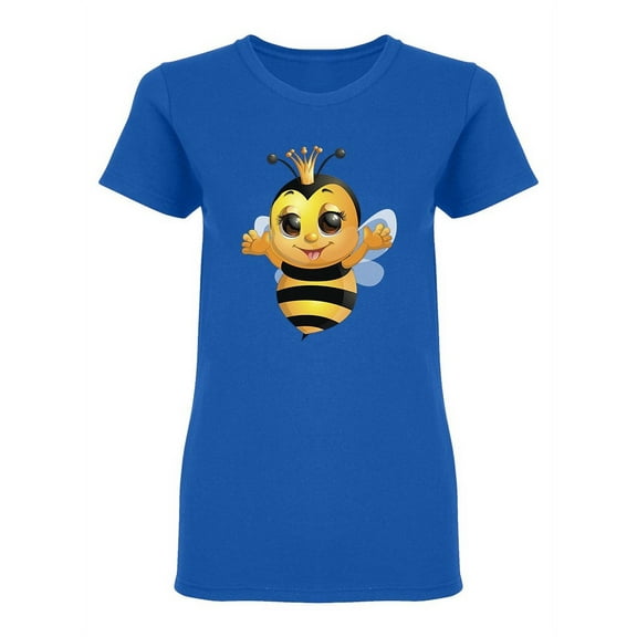 Cute Queen Bee Shaped T-Shirt Women -Image by Shutterstock, Female Medium