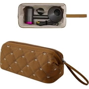 Cute Quilted Travel Case Compatible for Airwrap Multi-Styler All Models and Attachments, Cotton Portable Storage Bag for Hair Curler Accessories