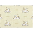 thumbnail image 1 of Cute Rabbit Bathroom Rug Rectangular Bath Mat Non Slip Bath Rugs Absorbent Shaggy Bathmats for Sink Shower 16" x 24", 1 of 7