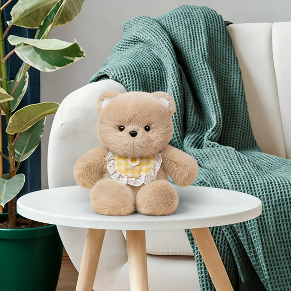 Cute Rabbit and Bear Plush Doll Personalized Fabric Toy Soft Plush Rabbit Bear Doll Valentine Gift for Teen Girl Practical Home Decoration for Friends Children Living Room Bedroom